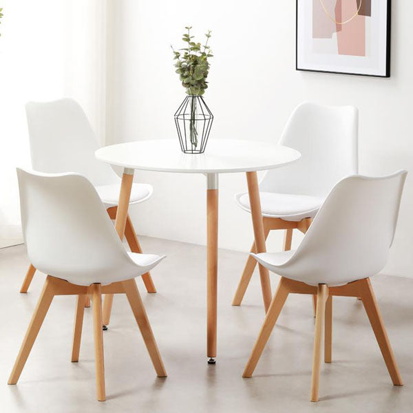 Sedia moderna del retro solido faggio sedia da pranzo imbottita