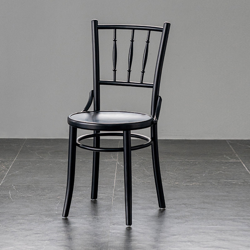 Silla tradicional de comedor sillas sin brazos con patas de madera para cocina