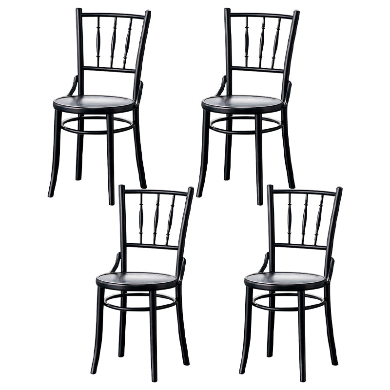 Silla tradicional de comedor sillas sin brazos con patas de madera para cocina