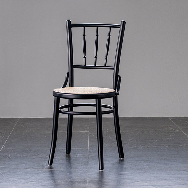 Silla tradicional de comedor sillas sin brazos con patas de madera para cocina