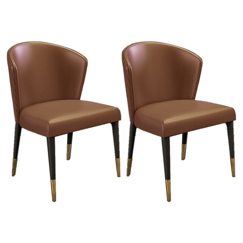 Silla de comedor tapizada con acabado mate moderno del lado del Wingback del hotel