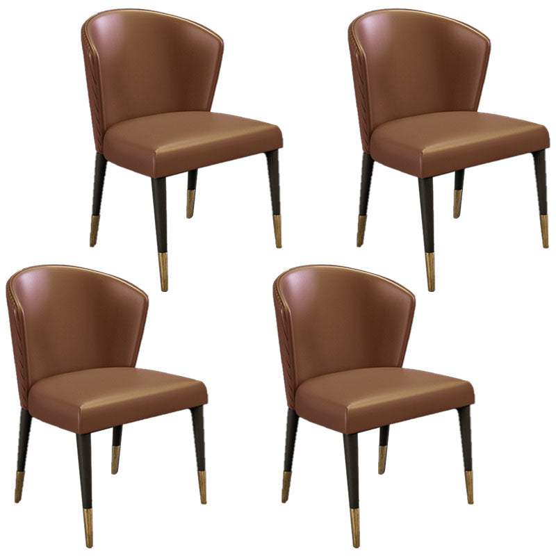 Silla de comedor tapizada con acabado mate moderno del lado del Wingback del hotel