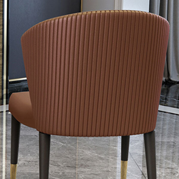 Silla de comedor tapizada con acabado mate moderno del lado del Wingback del hotel