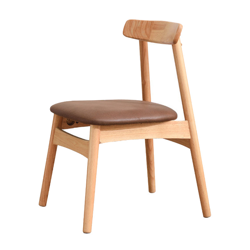 Silla lateral de madera industrial para comedor, cocina, silla con respaldo abierto