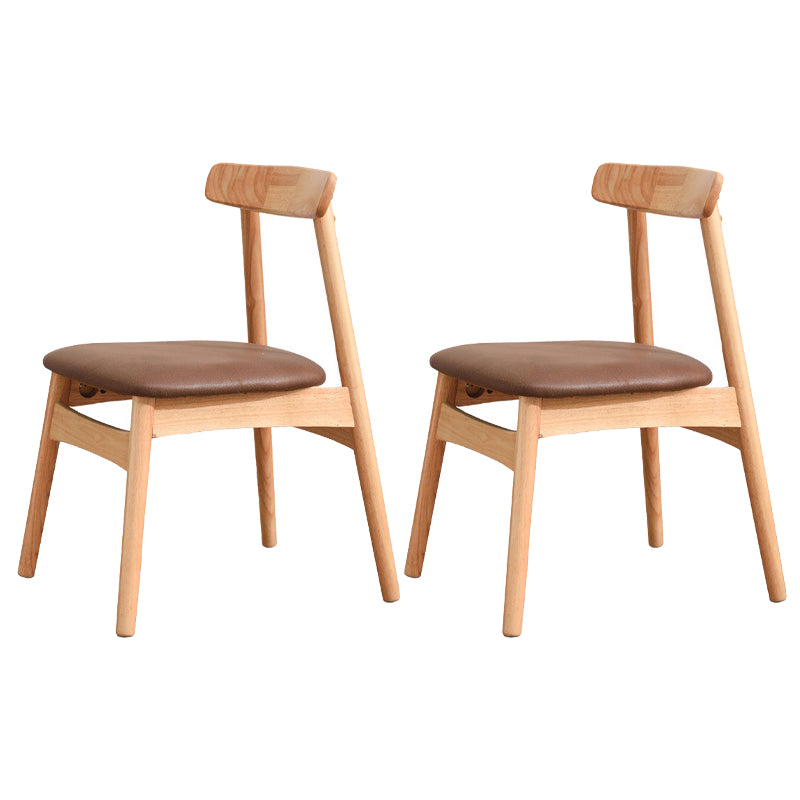 Silla lateral de madera industrial para comedor, cocina, silla con respaldo abierto