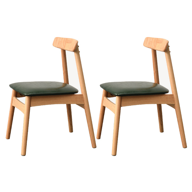 Silla lateral de madera industrial para comedor, cocina, silla con respaldo abierto