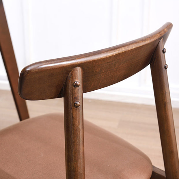 Silla lateral de madera industrial para comedor, cocina, silla con respaldo abierto