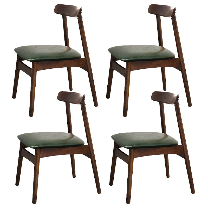Silla lateral de madera industrial para comedor, cocina, silla con respaldo abierto
