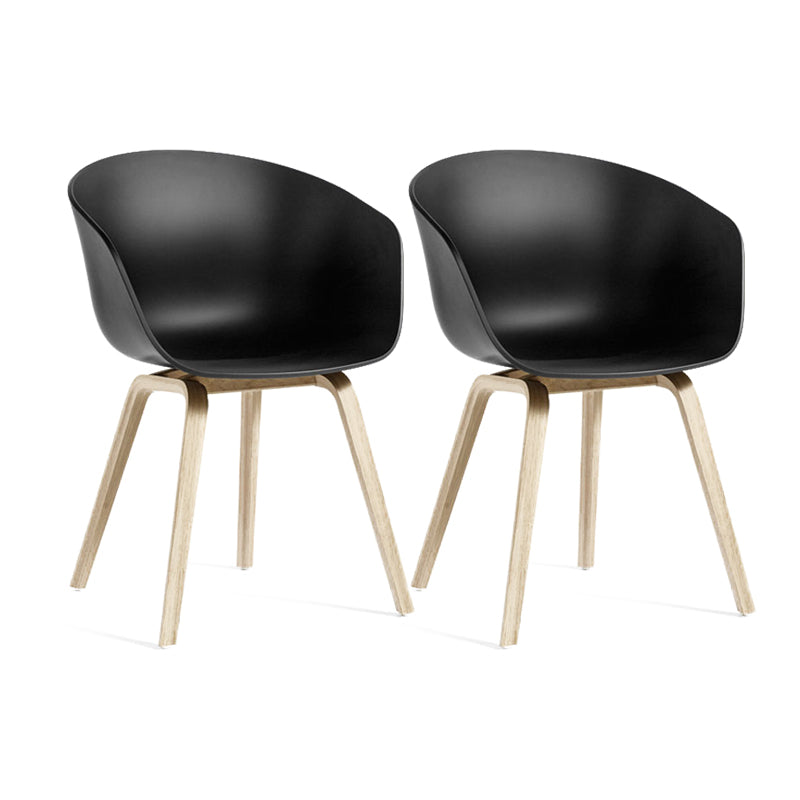 Sedie in stile moderno sedie da pranzo con gambe in legno per cucina