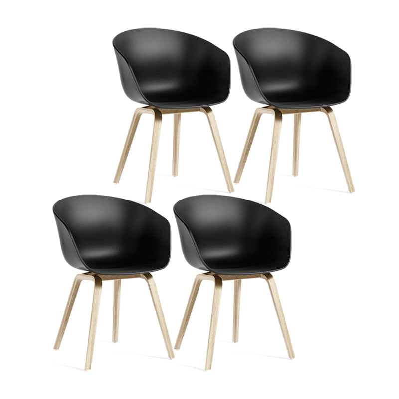 Sedie in stile moderno sedie da pranzo con gambe in legno per cucina
