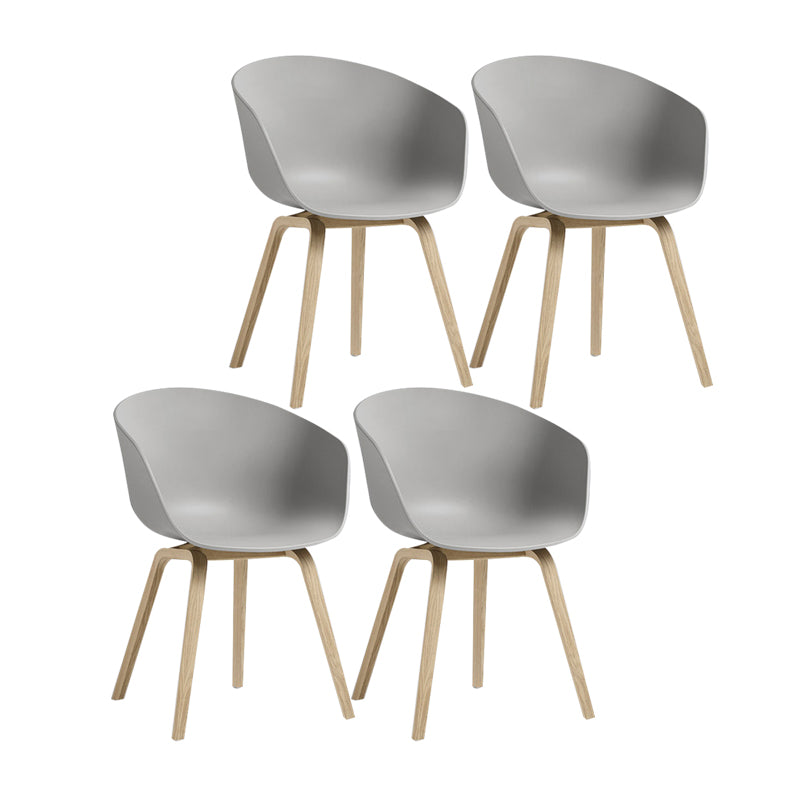 Sedie in stile moderno sedie da pranzo con gambe in legno per cucina
