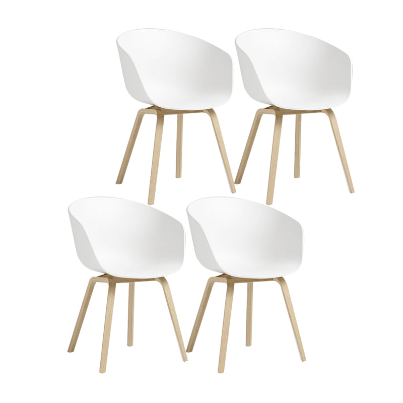 Sedie in stile moderno sedie da pranzo con gambe in legno per cucina