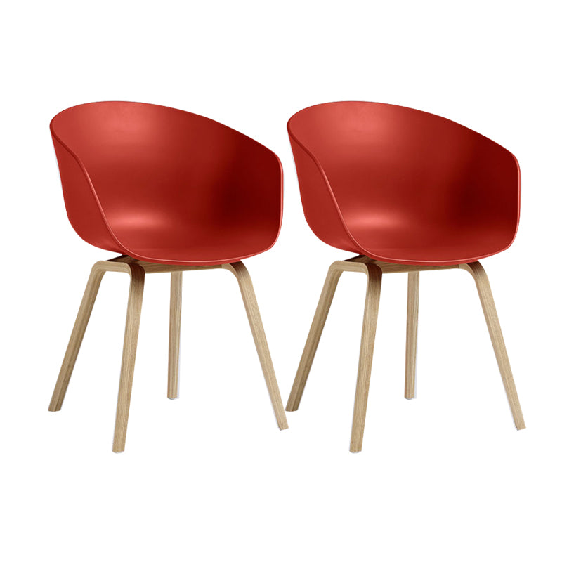 Sedie in stile moderno sedie da pranzo con gambe in legno per cucina