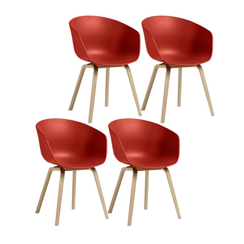 Sedie in stile moderno sedie da pranzo con gambe in legno per cucina