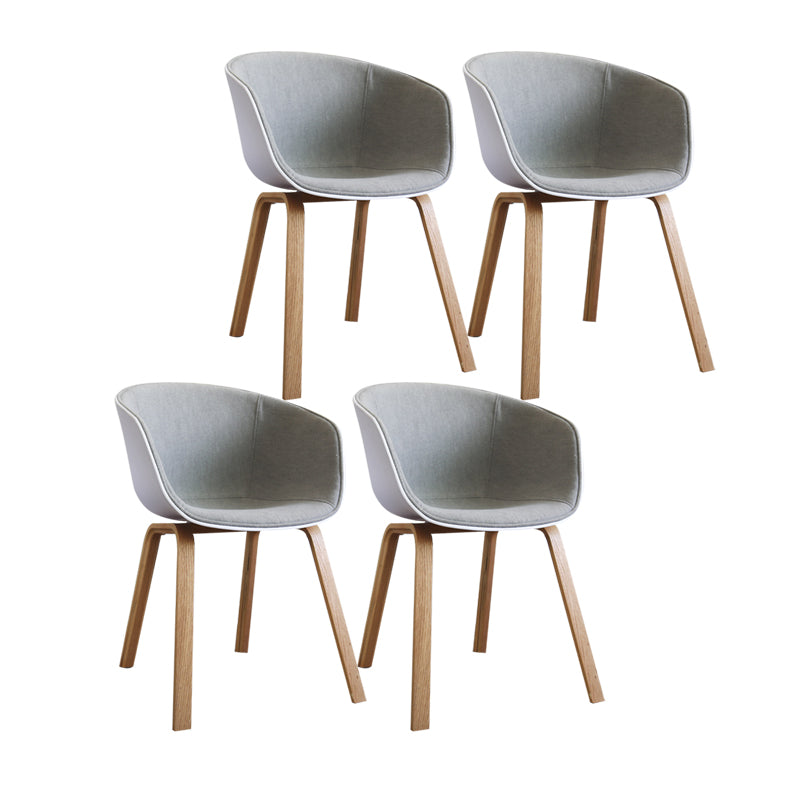 Sedie in stile moderno sedie da pranzo con gambe in legno per cucina