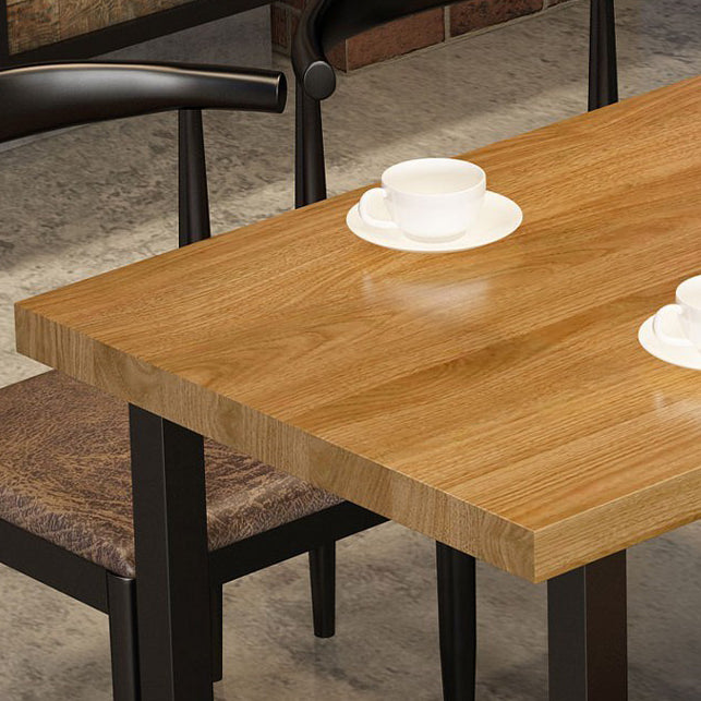 Industrial 1/2/5 Pieces Dining Room Set Solid Wood Top Dining Table Set