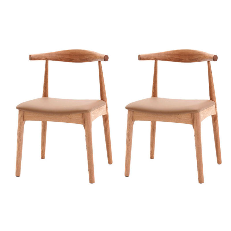Silla lateral de comedor de madera industrial Silla de comedor con respaldo abierto para restaurante