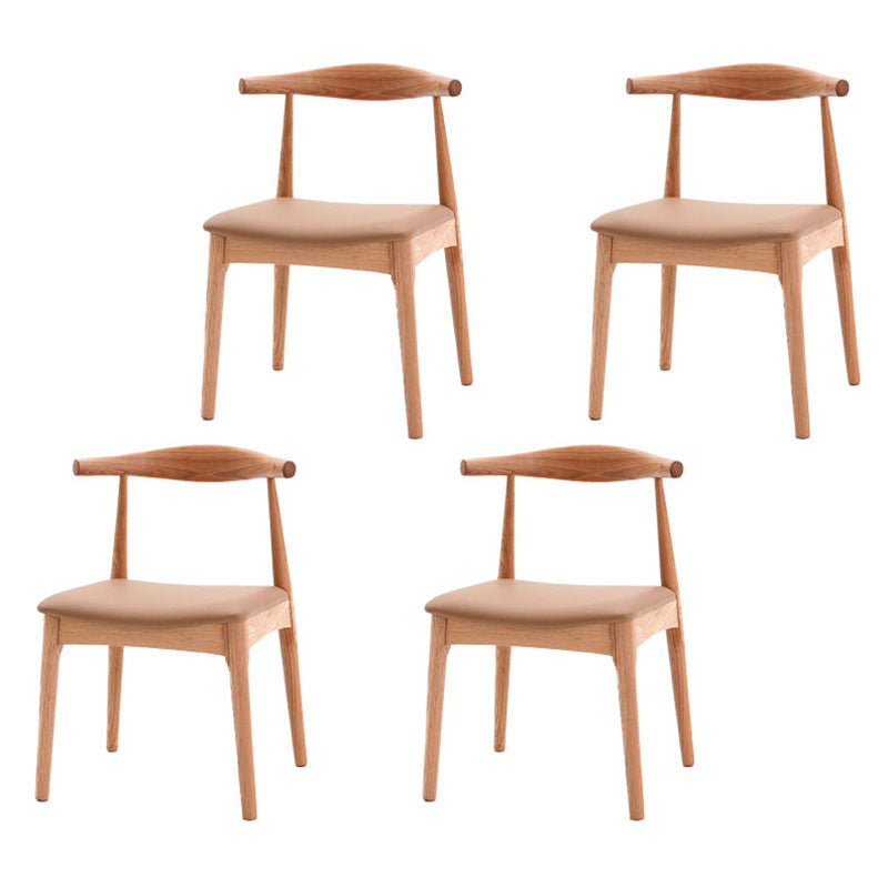 Silla lateral de comedor de madera industrial Silla de comedor con respaldo abierto para restaurante