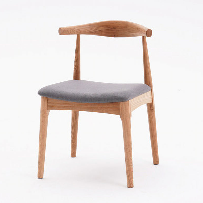 Silla lateral de comedor de madera industrial Silla de comedor con respaldo abierto para restaurante