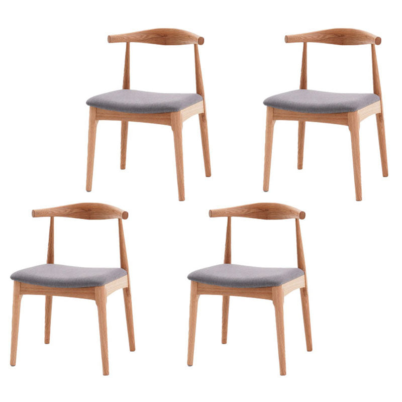 Silla lateral de comedor de madera industrial Silla de comedor con respaldo abierto para restaurante