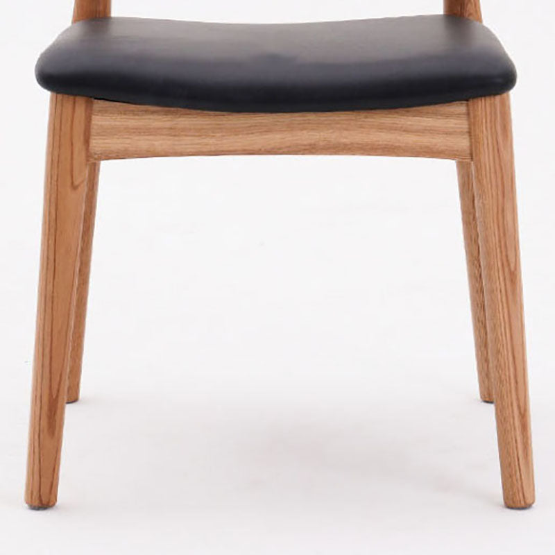 Silla lateral de comedor de madera industrial Silla de comedor con respaldo abierto para restaurante