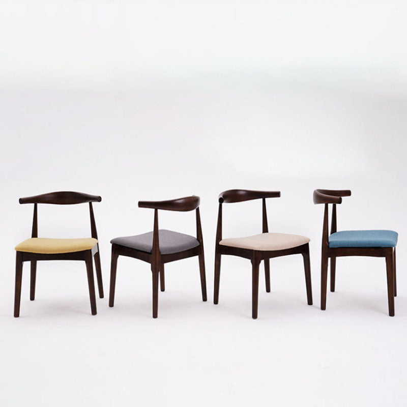 Silla lateral de comedor de madera industrial Silla de comedor con respaldo abierto para restaurante