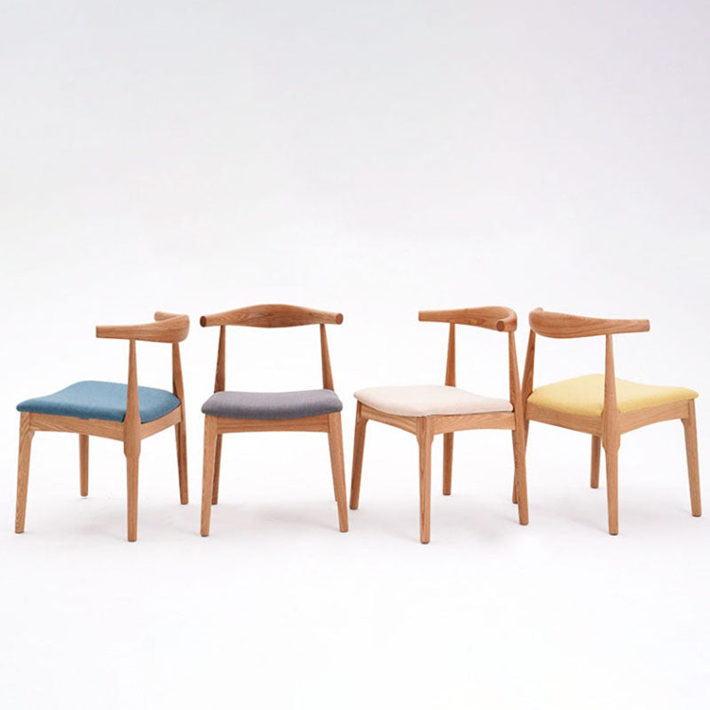 Silla lateral de comedor de madera industrial Silla de comedor con respaldo abierto para restaurante