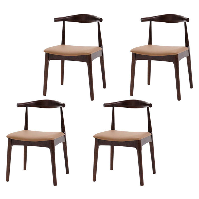 Silla lateral de comedor de madera industrial Silla de comedor con respaldo abierto para restaurante