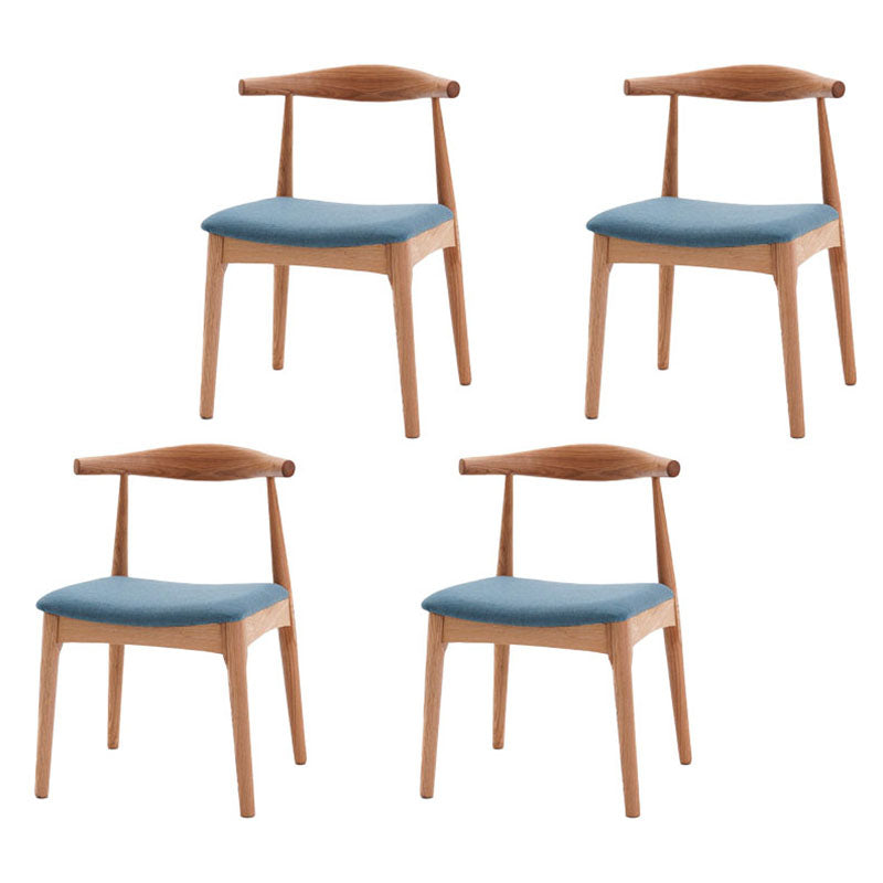 Silla lateral de comedor de madera industrial Silla de comedor con respaldo abierto para restaurante