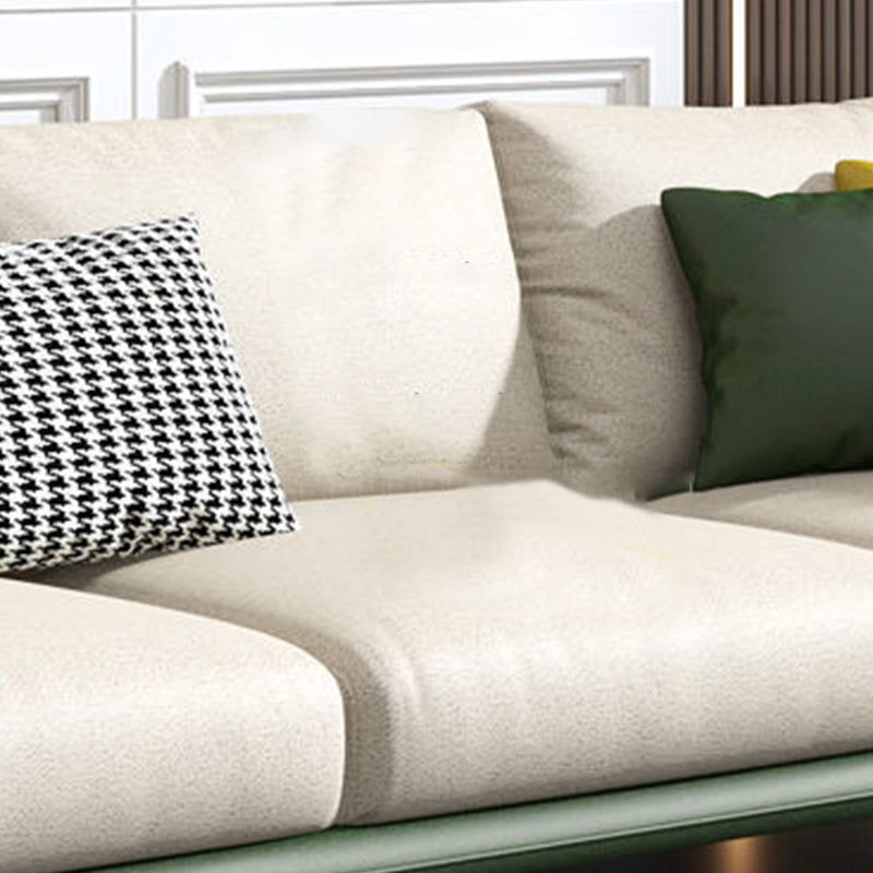 Modern Style Square Armrest Latex/sponge Seat Padding Imitation Leather Sofa