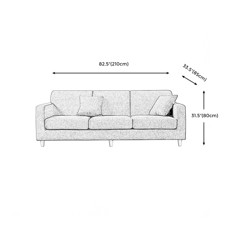 Hair Pin Legs sofa 3 Seater Sofa Chaise for Home Living Room