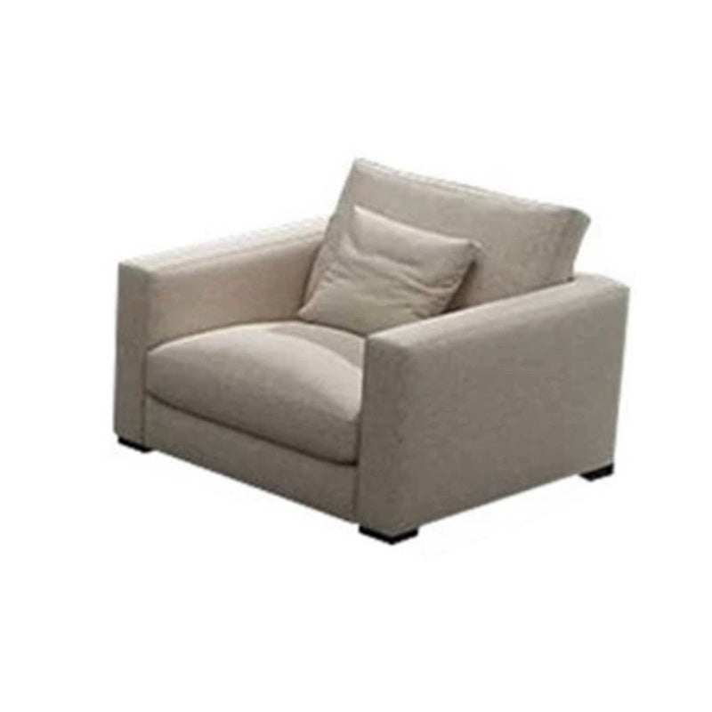 Moderner Kissen -Kissen -Armlehnen -Latexsitz mit Baumwoll- und Nachahmungledersofa gefüllt