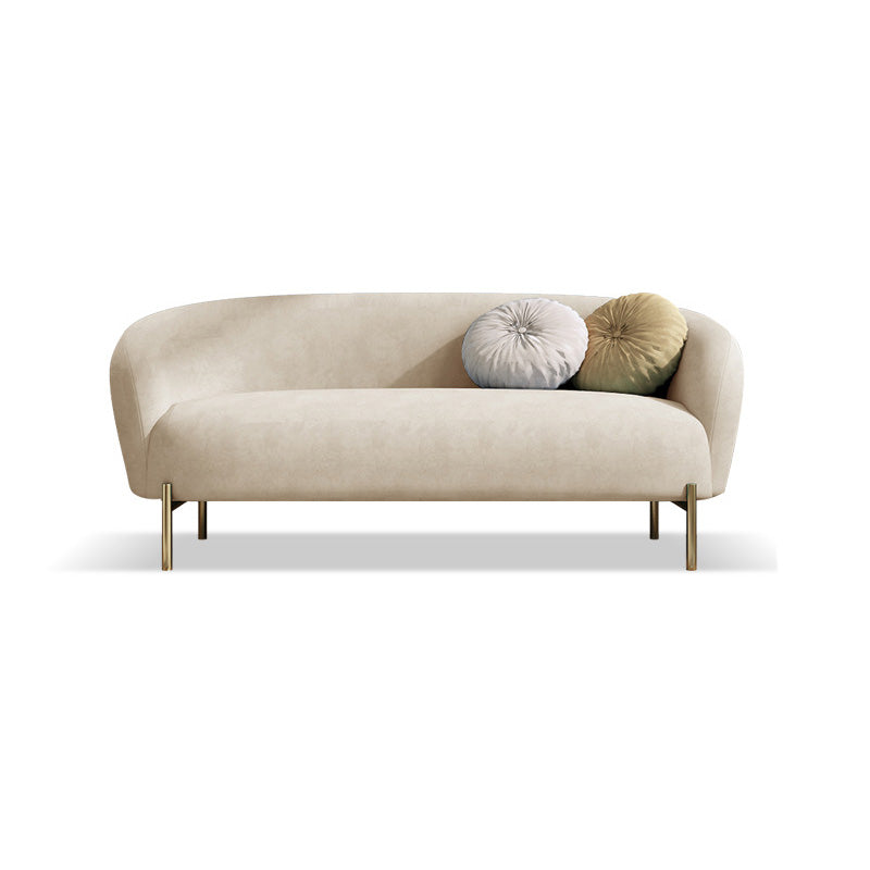 Mid-Century Modern Tight Back Sofa Curved 30.71" D X 29.92" H Loveseat