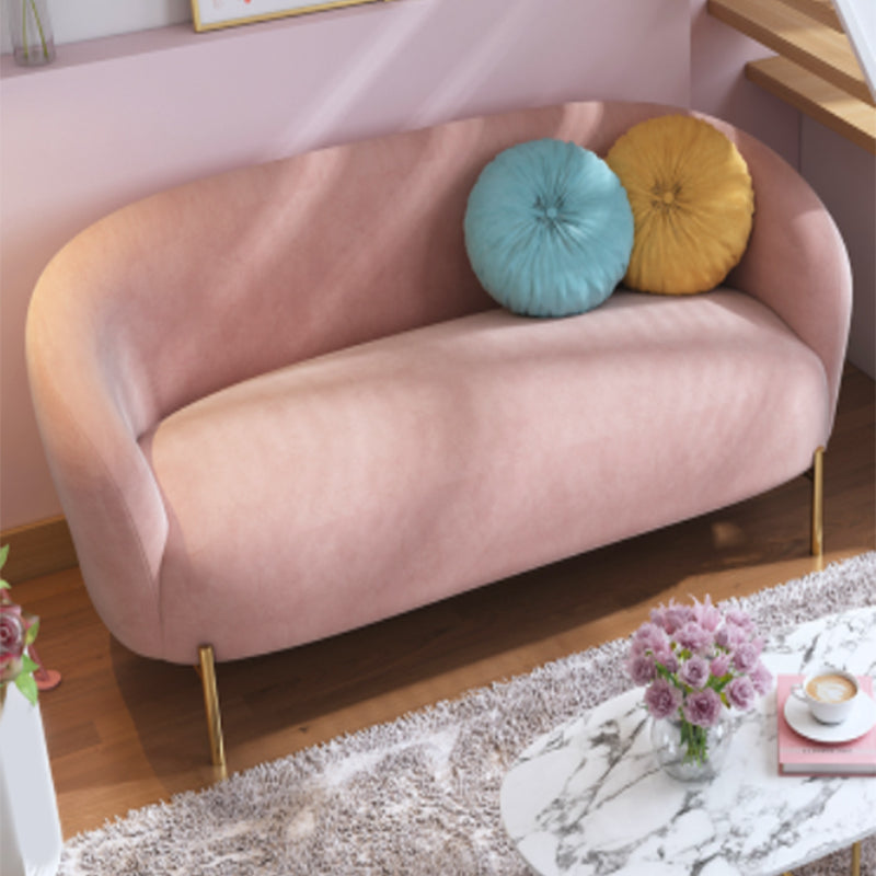 Mid-Century Modern Tight Back Sofa Curved 30.71" D X 29.92" H Loveseat