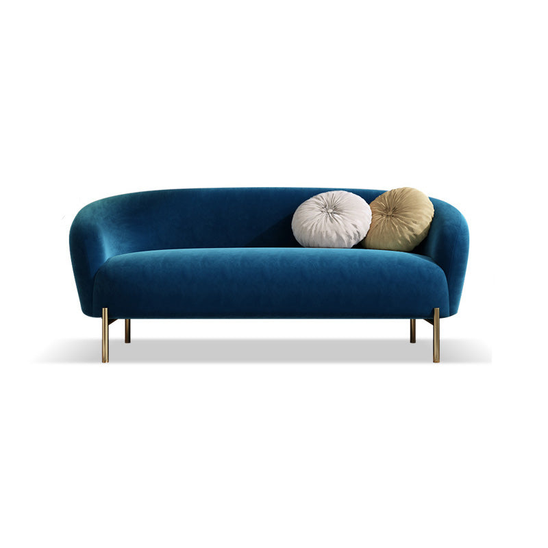Mid-Century Modern Tight Back Sofa Curved 30.71" D X 29.92" H Loveseat