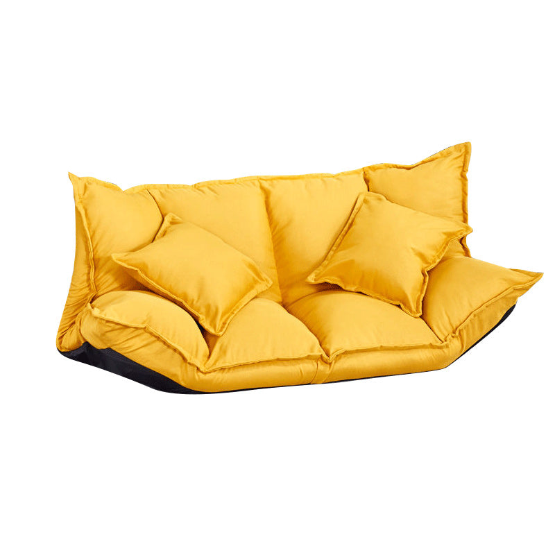 Eigentijdse strakke rug cabriolet slaapbank 19.69 "Hoge stoffen armloze bank