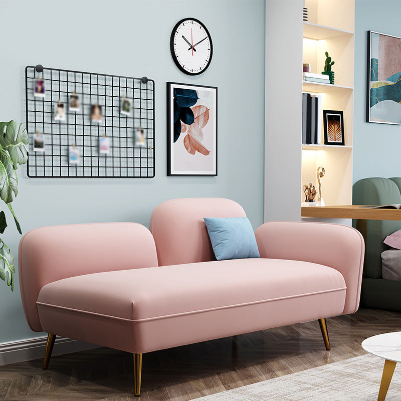 Grey/Blue/Pink Velvet Sofa 55.12"/63" Wide Square Arm Loveseat