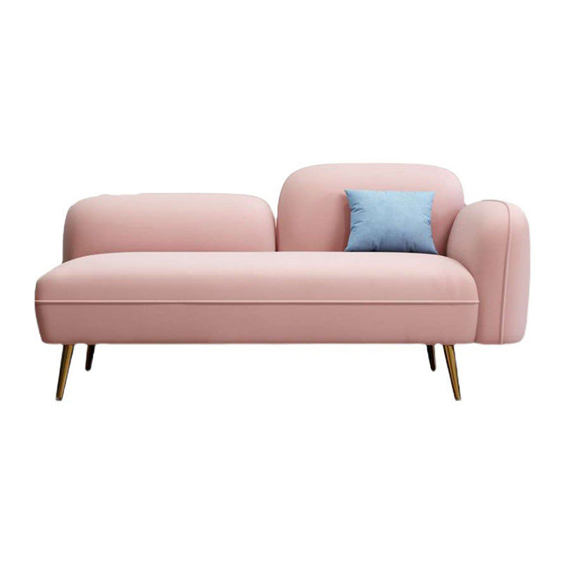 Grey/Blue/Pink Velvet Sofa 55.12"/63" Wide Square Arm Loveseat