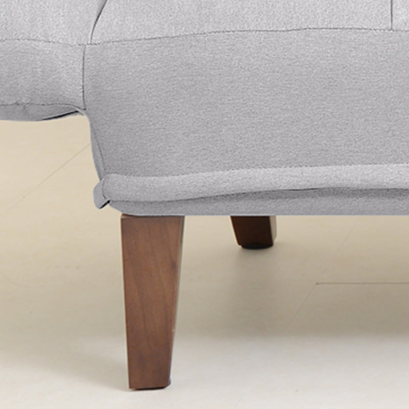 Square Arm Sofa Reclining 48.43" Biscuit Back Linen Loveseat