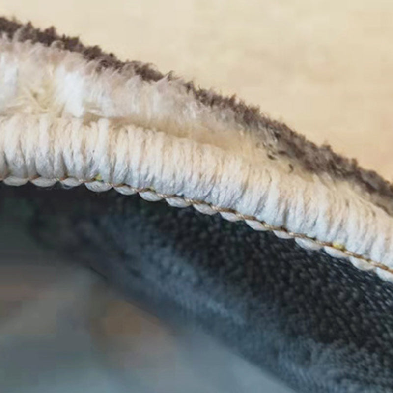 Weißer Farbblock Teppich Polyester Freizeitteppich nicht rutschfestem Innenteppich für Wohnkultur