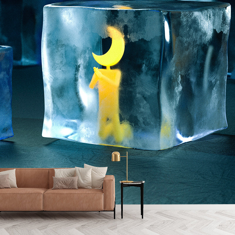 Eco-friendly Wall Mural Wallpaper 3D Vision Photography Sitting Room Wall Mural