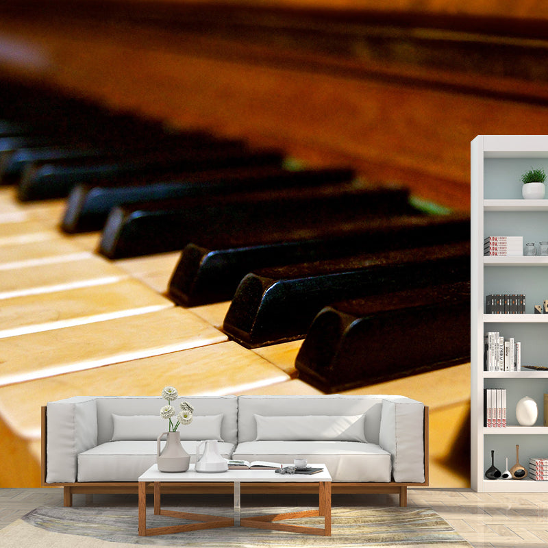 Photography Stain Resistant Mural Wallpaper Musical Instruments Sitting Room Wall Mural
