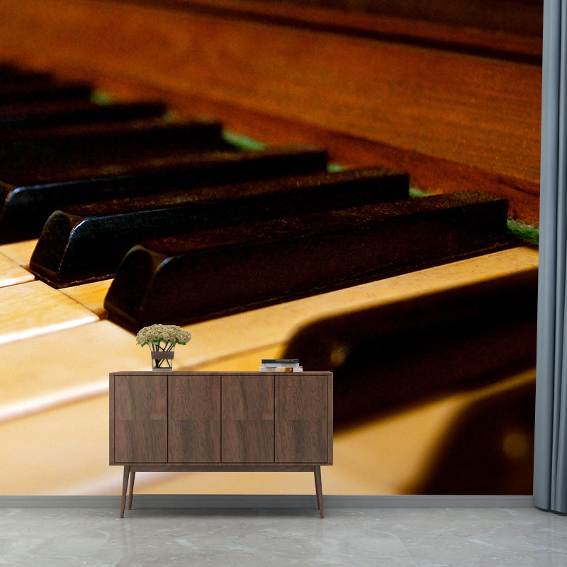 Photography Stain Resistant Mural Wallpaper Musical Instruments Sitting Room Wall Mural