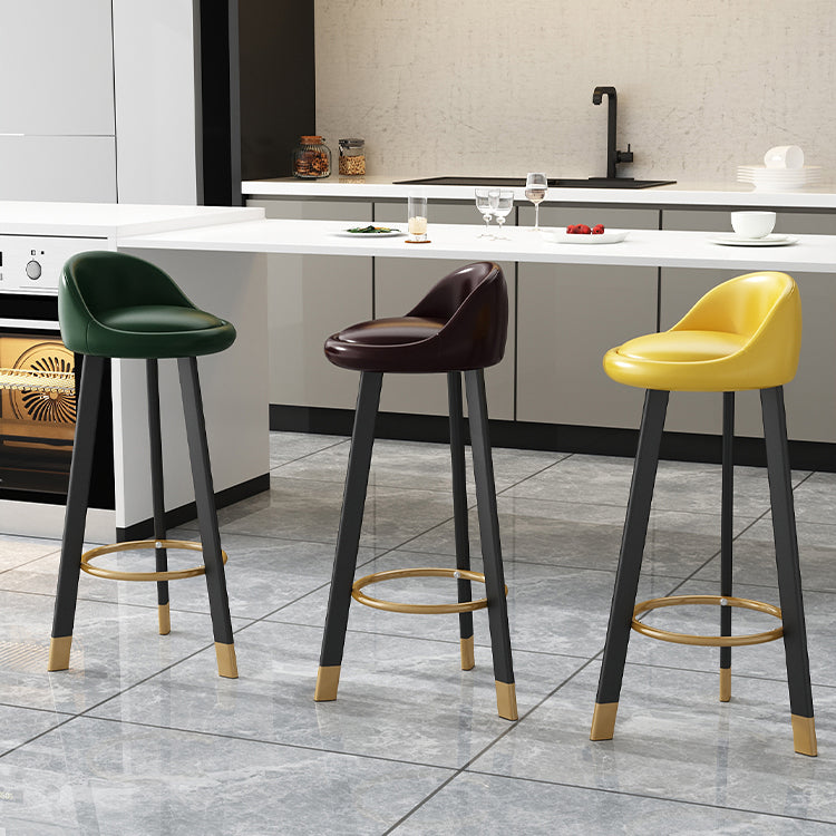 Taburete de bar de estilo escandinavo con patas de acero, taburete de mostrador individual para barra de cocina