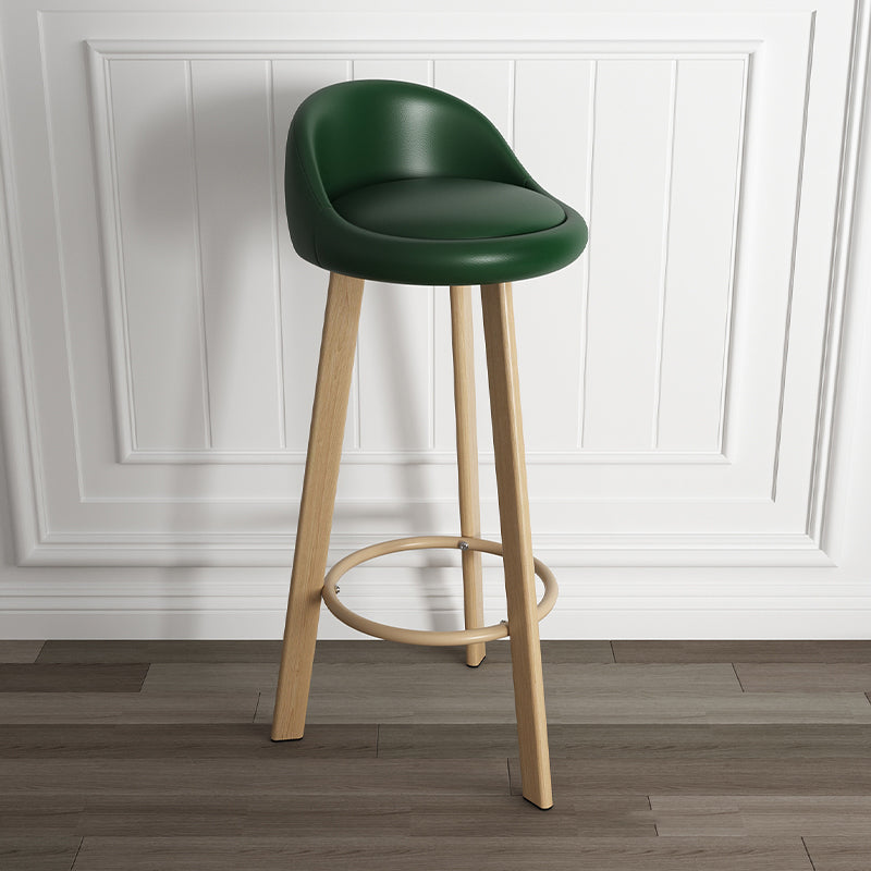 Taburete de bar de estilo escandinavo con patas de acero, taburete de mostrador individual para barra de cocina