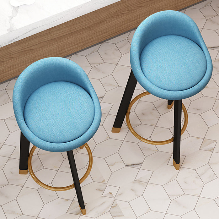 Taburete de bar de estilo escandinavo con patas de acero, taburete de mostrador individual para barra de cocina