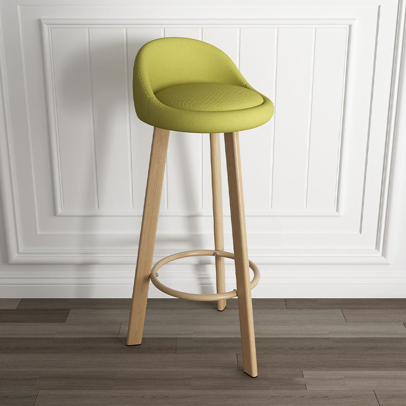 Taburete de bar de estilo escandinavo con patas de acero, taburete de mostrador individual para barra de cocina