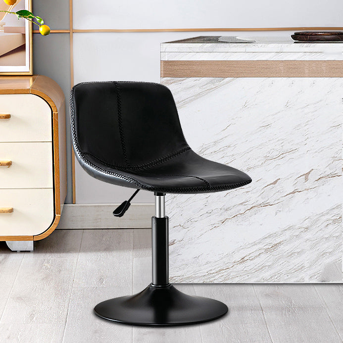Tabouret de bar d'étude en acier de tabouret de comptoir de dossier rotatif moderne avec le coussin en cuir