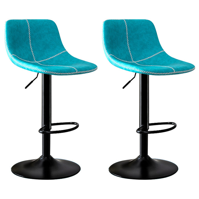 Tabouret de bar d'étude en acier de tabouret de comptoir de dossier rotatif moderne avec le coussin en cuir