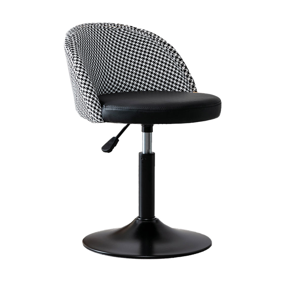 Taburete de bar de estilo moderno con reposapiés de altura ajustable, pata de metal para barra de mostrador